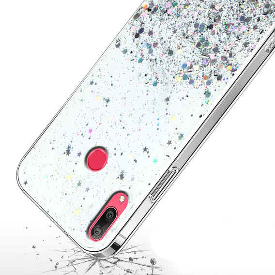 Чoхол до Huawei Y7 2019, Glittery, прозорий
