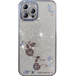 Чохол для iPhone 13 Pro Max, Glitter Flower, м'яти
