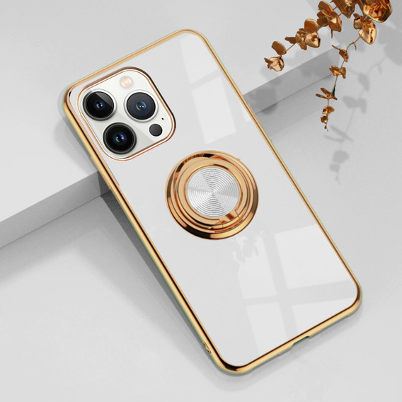 Чoхол до iPhone 13 Pro, Electro Ring, білий