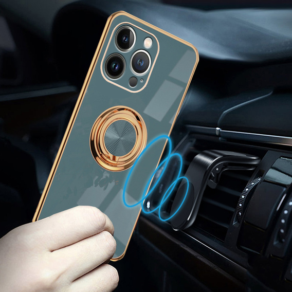 Чехол до iPhone 14 Pro Max, Electro Ring, серый