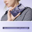 Чохол для Samsung Galaxy A36, Electro MagSafe, фіолетовий + Скло на екран