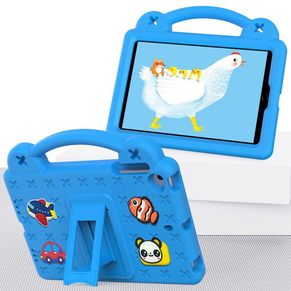 Детский чехол для iPad mini 7.9" 2019/2015/2014/2013/2012 (5/4/3/2/1 gen.), Cute Patterns, с подставкой, синий