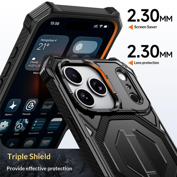 Захисний чохол із підставкою, сумісний із MagSafe, для iPhone 17 Pro