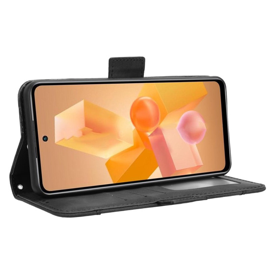 Футляр з клапаном для Infinix Hot 40i, Card Slot, чорний