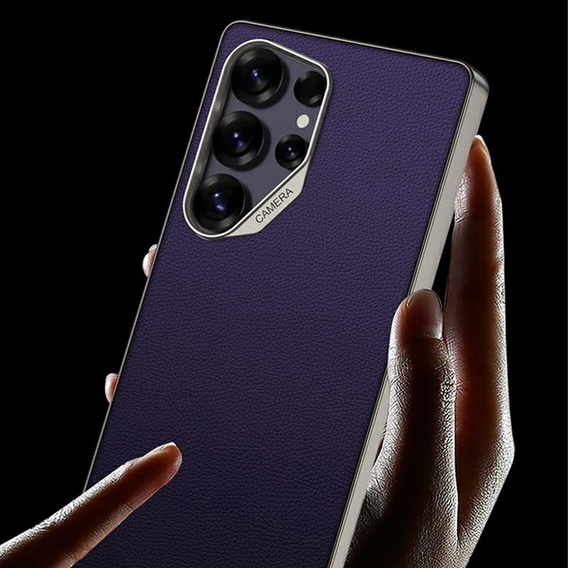 Чoхол до Samsung Galaxy S25 Ultra, GKK Leather, фіолетовий