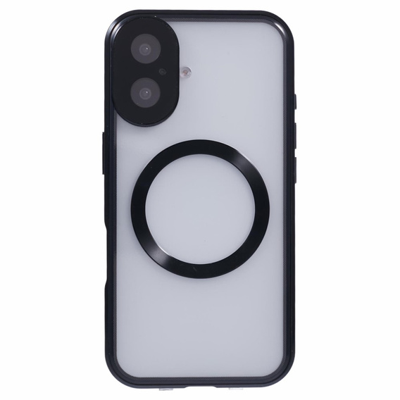 Магнітний чохол Dual Glass MagSafe для iPhone 16, чорний