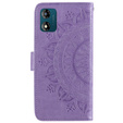 Откидной чехол для Motorola Moto E13, Mandala Flower, фиолетовый