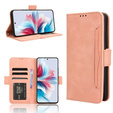 Футляр з клапаном для Oppo Reno 11F 5G, Card Slot, рожевий