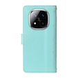 чехол-крышка для Xiaomi Redmi Note 14 Pro 5G / Xiaomi Redmi Note 14 Pro+ 5G / Xiaomi Poco X7 5G, Rhombus Crossbody Leather, зелёный