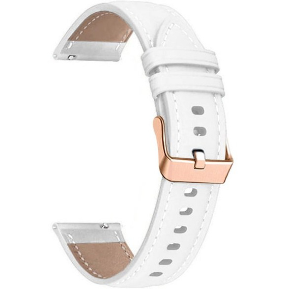 Кожаный ремешок для Samsung Galaxy Watch 42mm - White