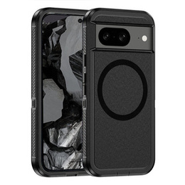 Чехол с рамкой для Google Pixel 8A, для MagSafe, чёрный