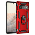 Бронированный Чехол до Google Pixel 6 Pro, Nox Case Ring, красный
