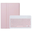 Чехол + клавиатура Apple iPad Air 11" 6 gen. 2024, Leather Pen Slot, розовый rose gold