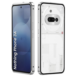 Чохол для Nothing Phone 3A, Frame Case, сріблястий
