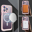 Чехол для iPhone 15 Pro, ERBORD Impact Guard, MagSafe, розовый