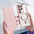 Чохол-книжка для Samsung Galaxy S23 Ultra, RFID Wallet MagSafe CamShield, рожевий