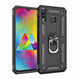 Бронированный Чехол до Samsung Galaxy A20E, Nox Case Ring, чёрный