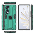 Чoхол до Honor 70 5G, Military kickstand, зелений
