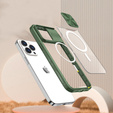 Чехол до iPhone 14 Pro Max, Slide Camera Magsafe, зелёный