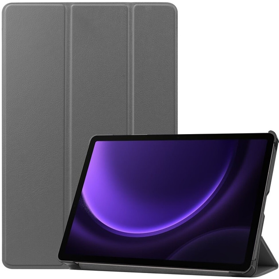 Чехол для Samsung Galaxy Tab S9 FE, Tri-fold, серый