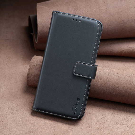 Чохол-книжка для Samsung Galaxy S23 FE, BINFEN Wallet, чорний + скло 9H