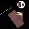 Футляр з клапаном для Motorola Edge 50 Pro, Card Slot, коричневий