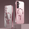 Чехол для Samsung Galaxy A56, Electro MagSafe, розовый rose gold + стекло для экрана