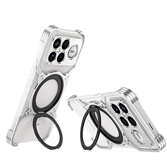 Чохол Metal Bumper з магнітом і підставкою для Xiaomi Poco F8 Ultra