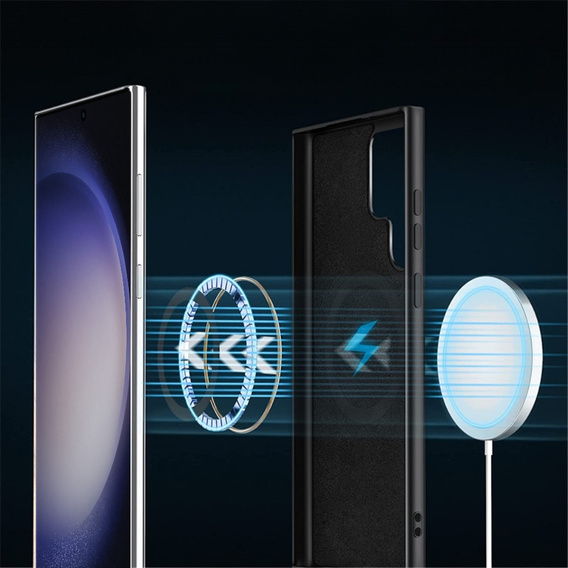 Чехол до Samsung Galaxy S23 Ultra, Silicone MagSafe, чёрный