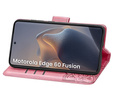 Чохол-книжка для Motorola Edge 60 / 60 Fusion, Butterfly, рожевий rose gold