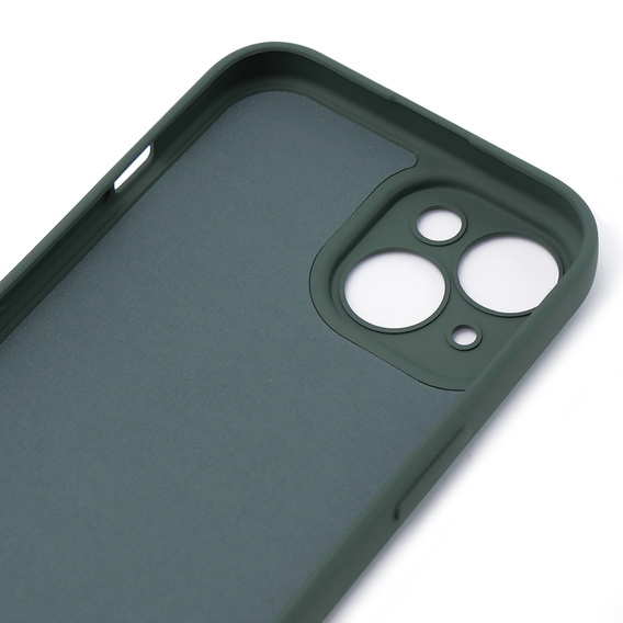 Чехол до iPhone 15, Silicone Lite, тёмно-зелёный