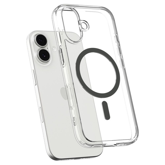 Spigen Ultra Hybrid MagSafe Case для iPhone 17, прозрачный/графитовый