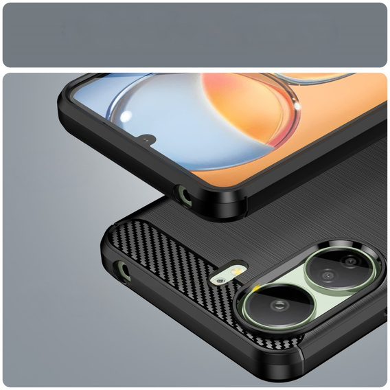 Чoхол до Xiaomi Redmi 13C / Poco C65, Carbon, чорний