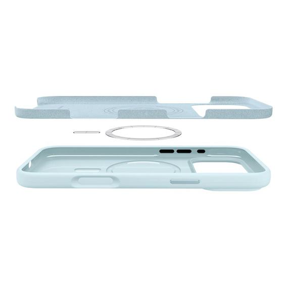 Чохол Spigen для iPhone 17 Pro, Silicone Fit MagSafe, Mute Blue