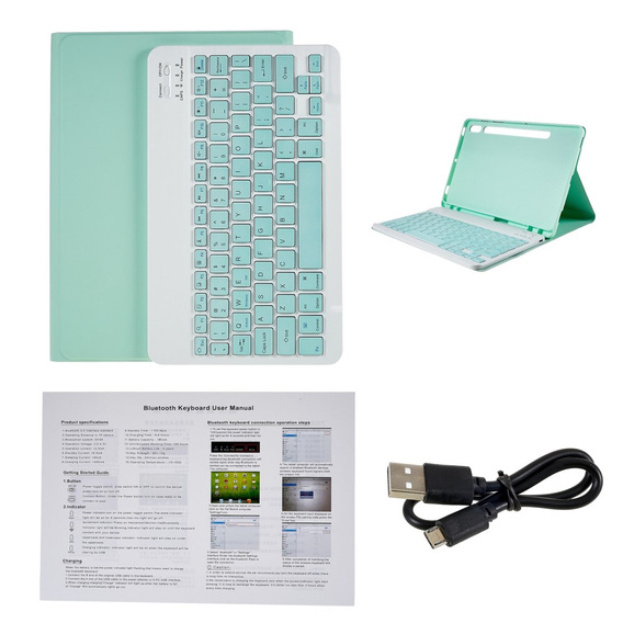 Чохол + клавіатура Samsung Galaxy Tab S7 T870/T875 / S8, Pen Slot, зелений