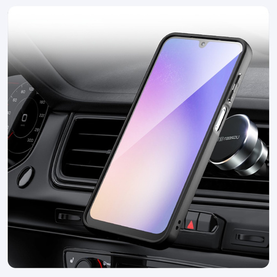 Чохол для Samsung Galaxy A16, для MagSafe, ERBORD Matt Case, чорний + захисне скло