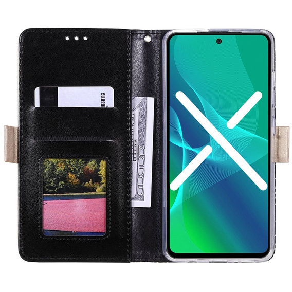 Чохол-кришка для Samsung Galaxy A51 5G, Wallet Pocket Zipper Lace, чорний