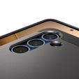 Чехол Spigen для Samsung Galaxy S25, Tough Armor Mag MagSafe, серый + закаленное стекло 9H