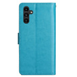 Откидной чехол для Samsung Galaxy A55 5G, Wallet, Butterfly, фиолетовый
