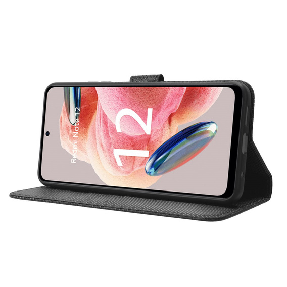 Чохол-книжка для Xiaomi Redmi Note 12 4G, Wallet Smart Magnet, чорний