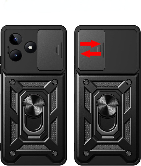 Чохол NOX Camera Slide Realme C63, CamShield Slide, чорний