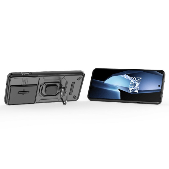 Чехол для OnePlus 13R, KickStand Camera Lens, чёрный