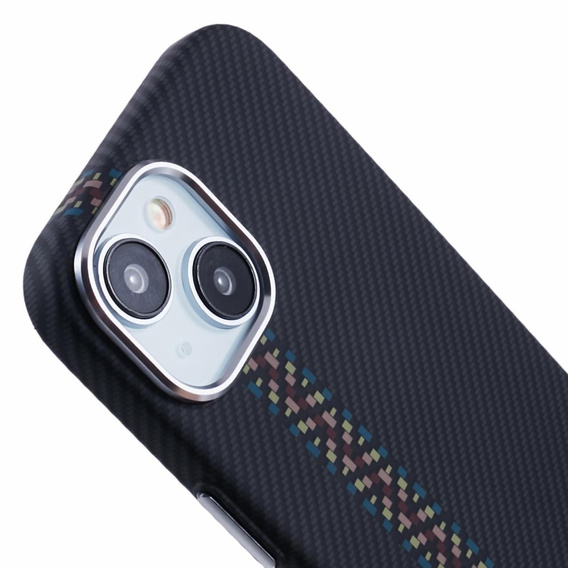 Чехол для iPhone 13, Carbon Fiber MagSafe, чёрный