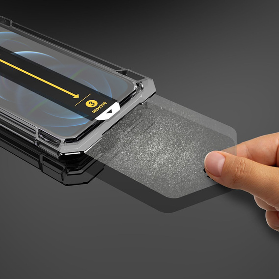 2x Закаленное стекло для iPhone 12 Pro Max, ERBORD Easy App Full Screen Protector