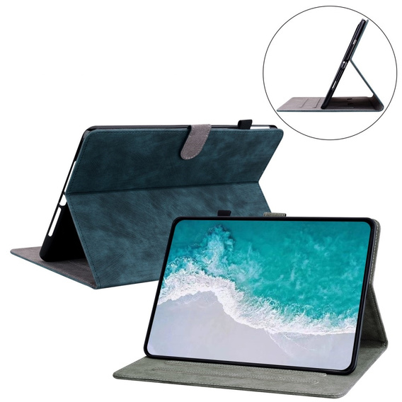Чехол до Samsung Galaxy Tab S9, Wallet Pen Slot, синий