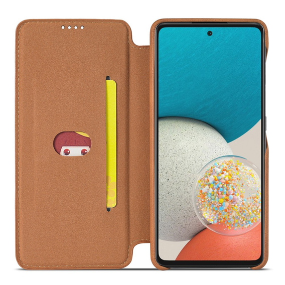 Чохол-книжка для Samsung Galaxy A53 5G, LC.IMEEKE, коричневий