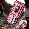 Чехол NOX Camera Slide Samsung Galaxy S23, CamShield Slide, розовый / красный