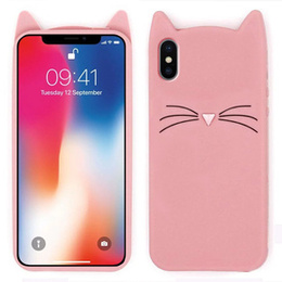 Кейс 3D KOT для iPhone X / XS, Pink