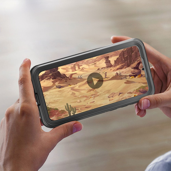 IP68 водонепроникний чохол для Samsung Galaxy A35 5G, Redpepper, чорний
