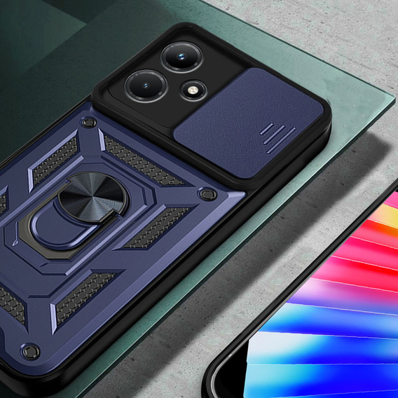 Чехол NOX Camera Slide Infinix Hot 30i, CamShield Slide, синий